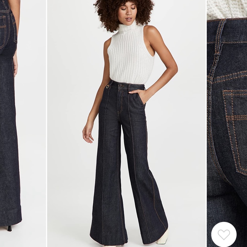 Authentic! Zimmermann concert denim super flare jeans